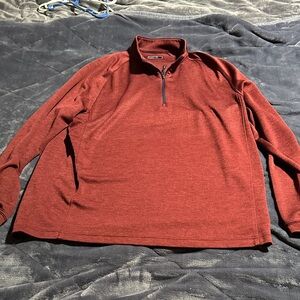 Men’s Burgundy Quarter-Zip Pullover